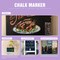 Chalk Markers (Neon+Pastel) 24 Colors Erasable with Bullet/Chisel Reversible Tips, Liquid Drawing Chalk Pens for Blackboard, Chalkboard, Whiteboard, Calendar, Cars, Window, Glass, Mirror